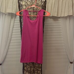 Chic Fuchsia Sleeveless Chemise